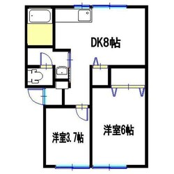 パナハイツレインボーの物件間取画像